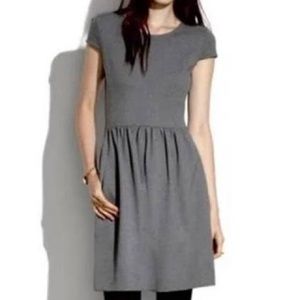 Madewell A-line dress XS grey cap sleeve